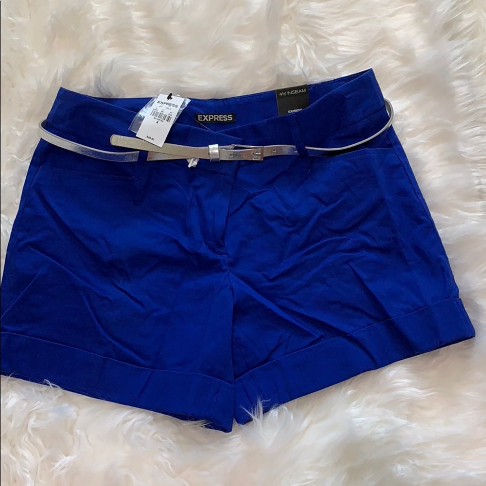 Express blue shorts with Belt